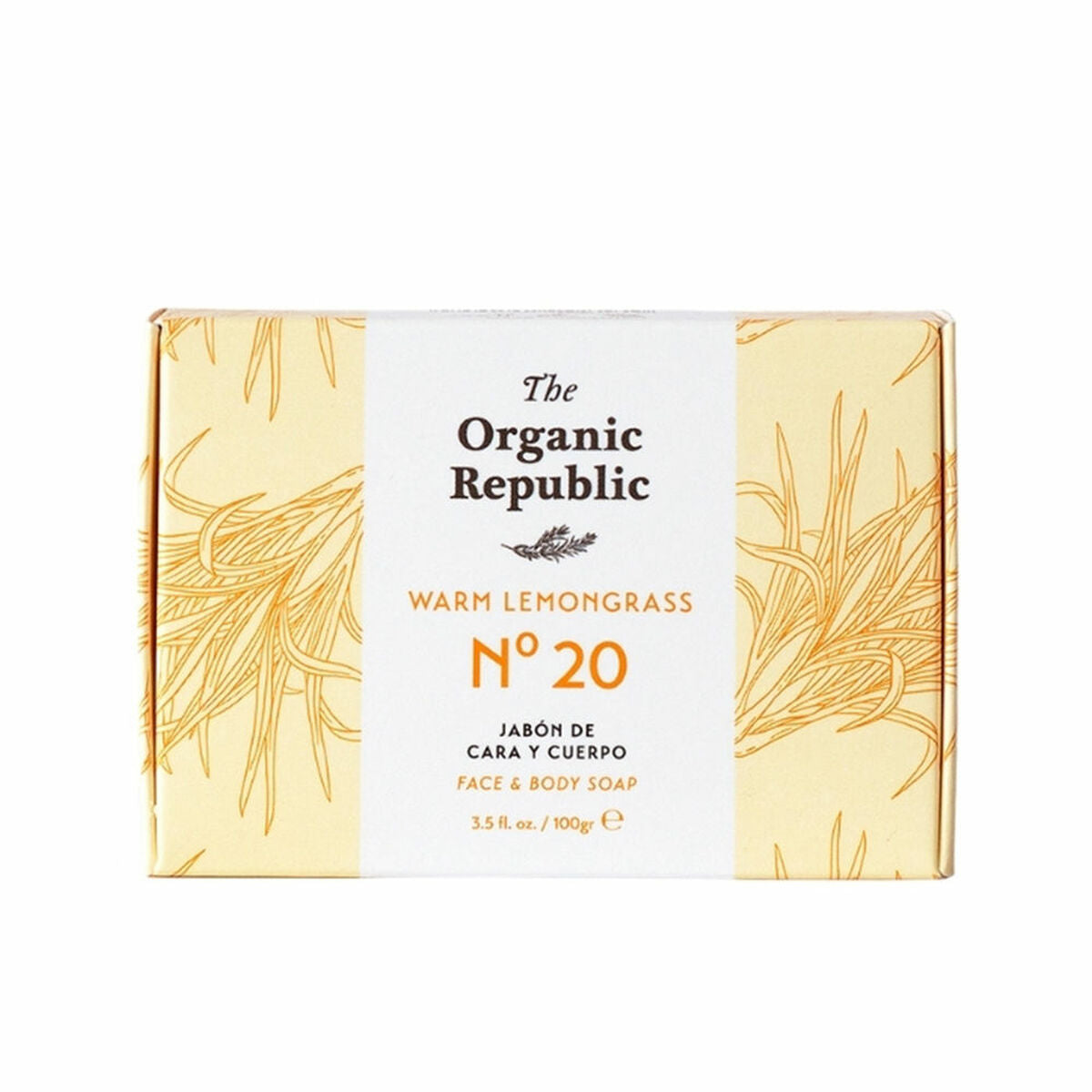 Soap Cake The Organic Republic Nº 20 Warm Lemongrass 100 g-0