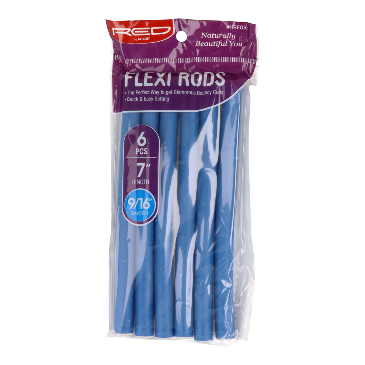 Hair rollers Red Kiss Kiss Flexi 6 Pieces-0