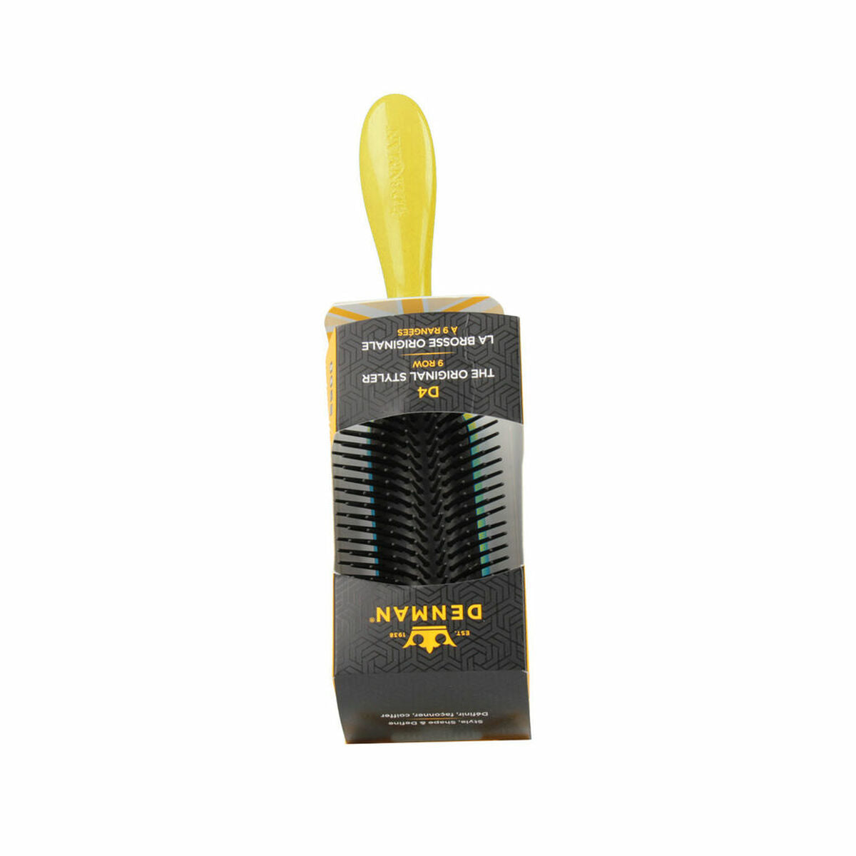 Brush Denman D4 9 Row Honolulu Yellow-0