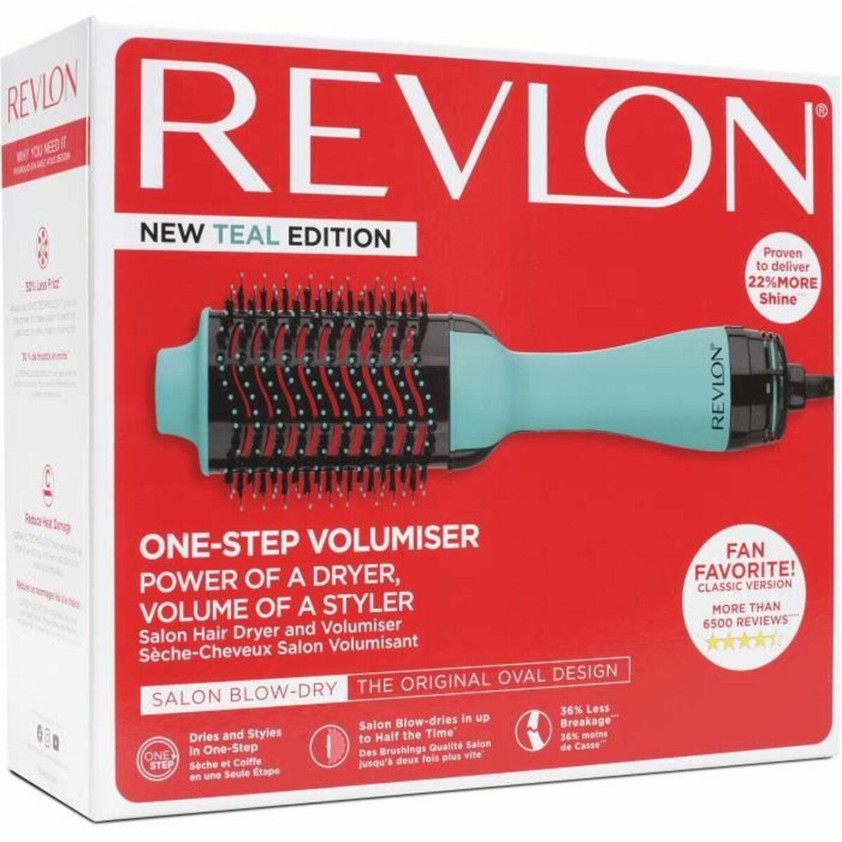 Styling Brush Revlon RVDR5222TE Blue Ceramic coating (1 Unit)-1