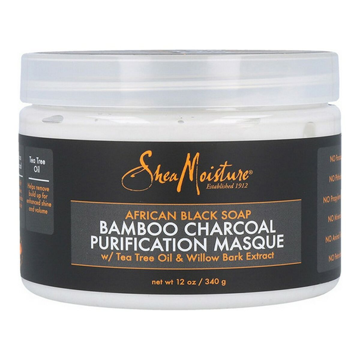 Hair Mask African Black Soap Bamboo Charcoal Shea Moisture (340 g)-0