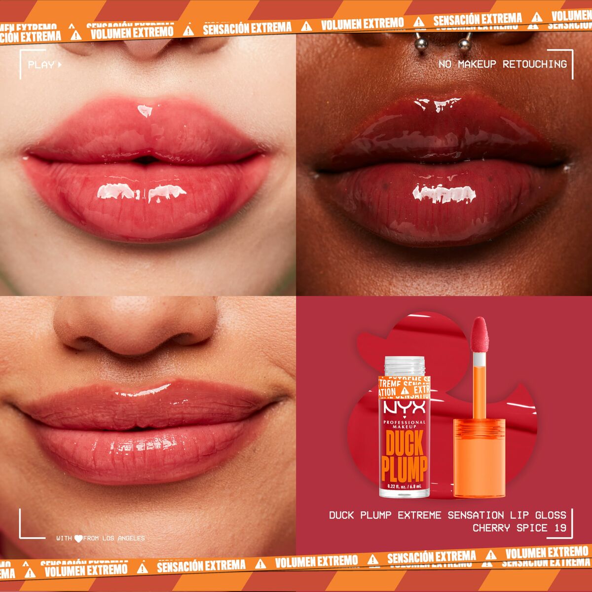 Lipgloss NYX Duck Plump Cherry würzig 6,8 ml-2