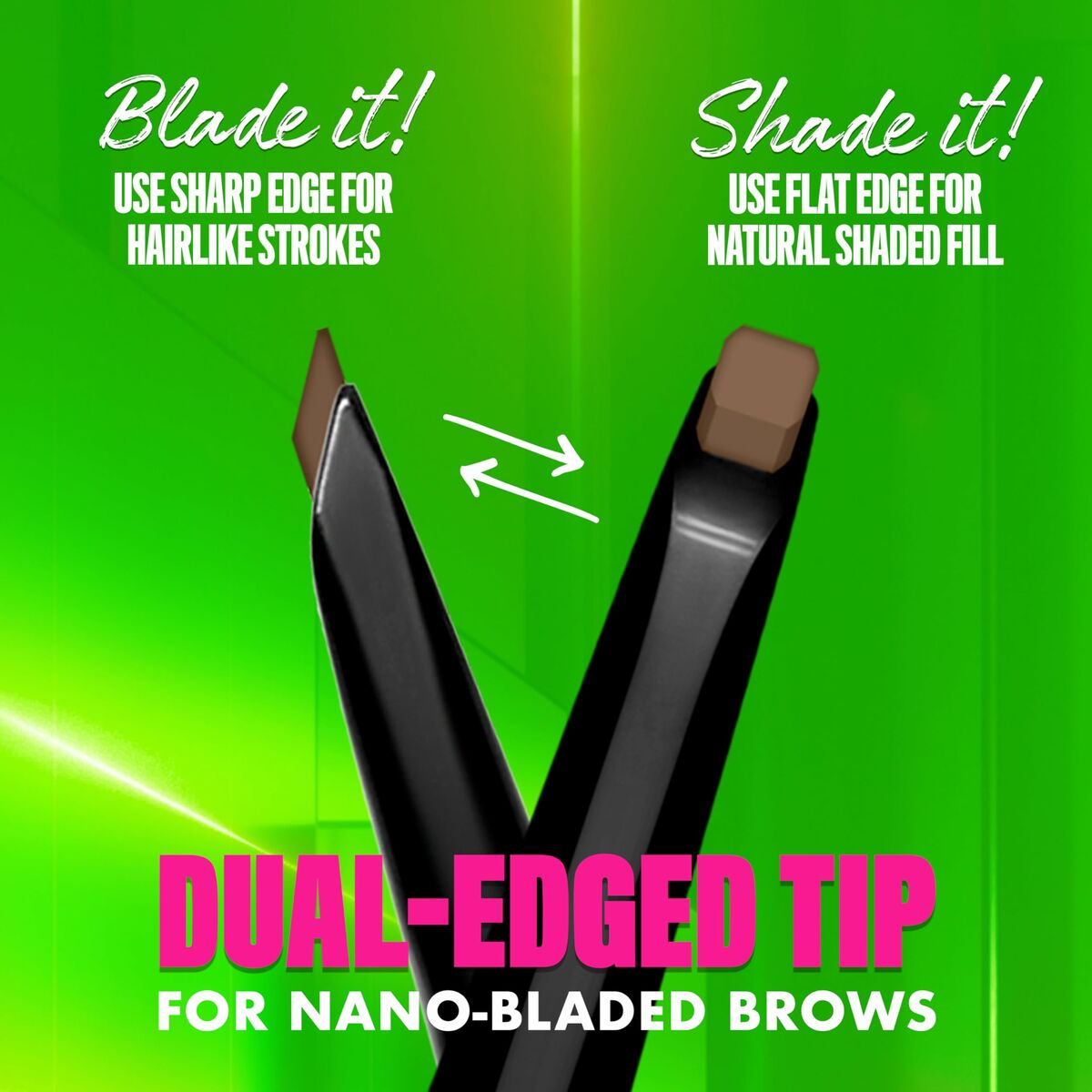 Eyebrow Pencil NYX BLADE & SHADE NANO Nº 05-Auburn-9