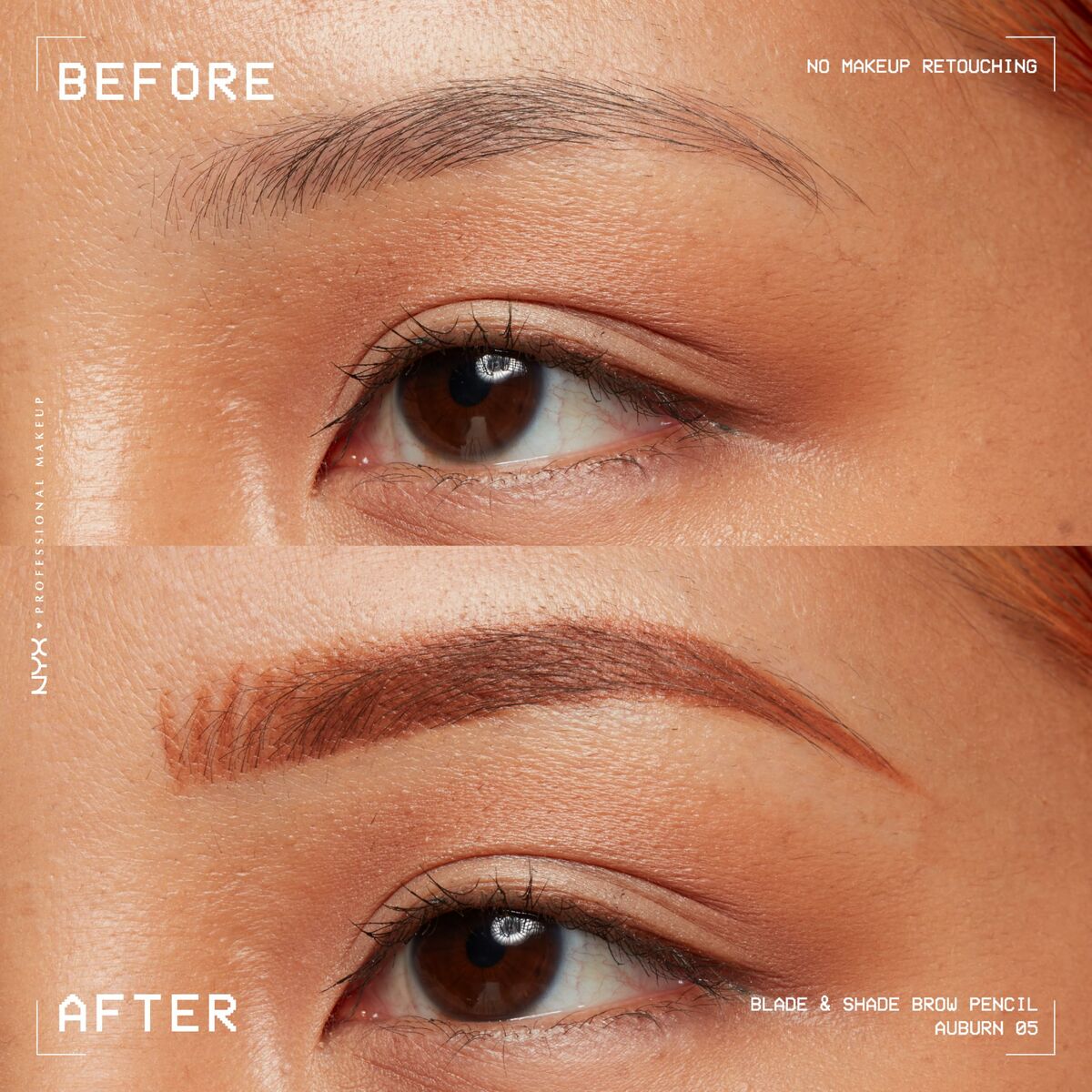 Lápiz de Cejas NYX BLADE & SHADE NANO Nº 05-Auburn-8