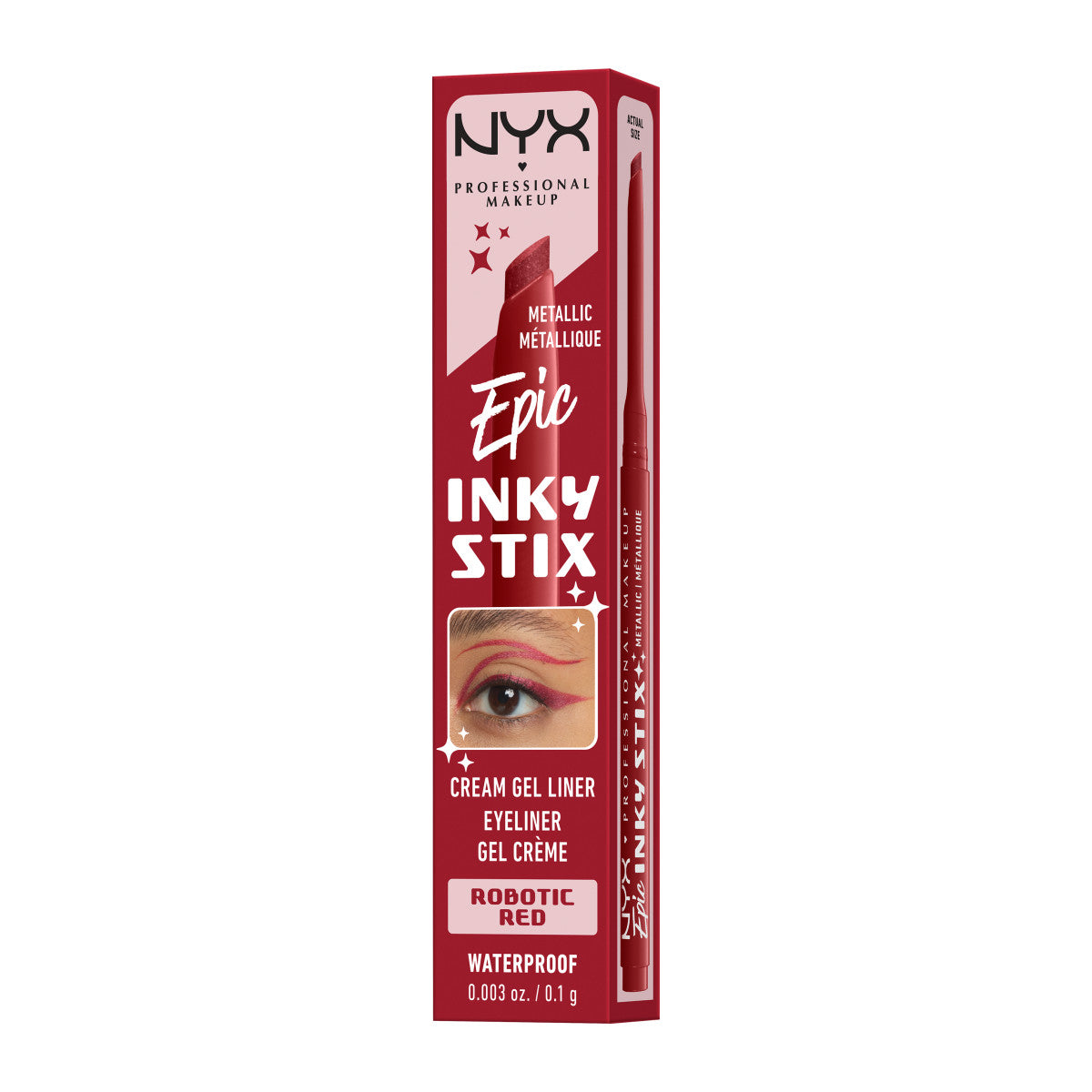 Nyx Epic Inky Stix Delineador De occhi Robotic Red 1 pz