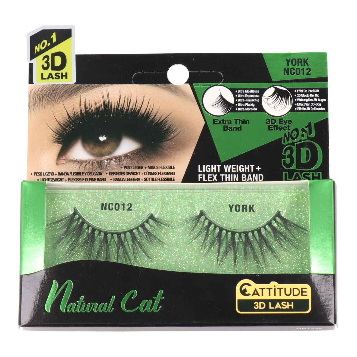 False Eyelashes Ebin New York Natural Cat York-0