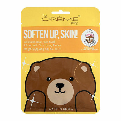 Mască de față The Crème Shop Înmoaie pielea! Urs (25 g)