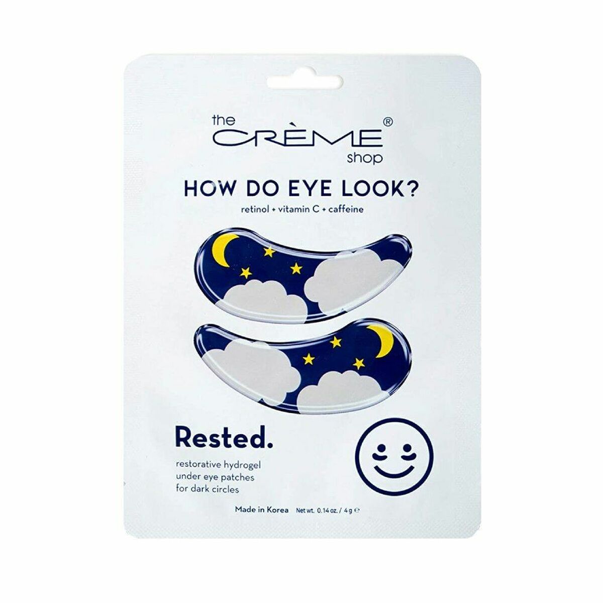 Patch for the Eye Area The Crème Shop Rested hydrogel Reusable 2 Units-0