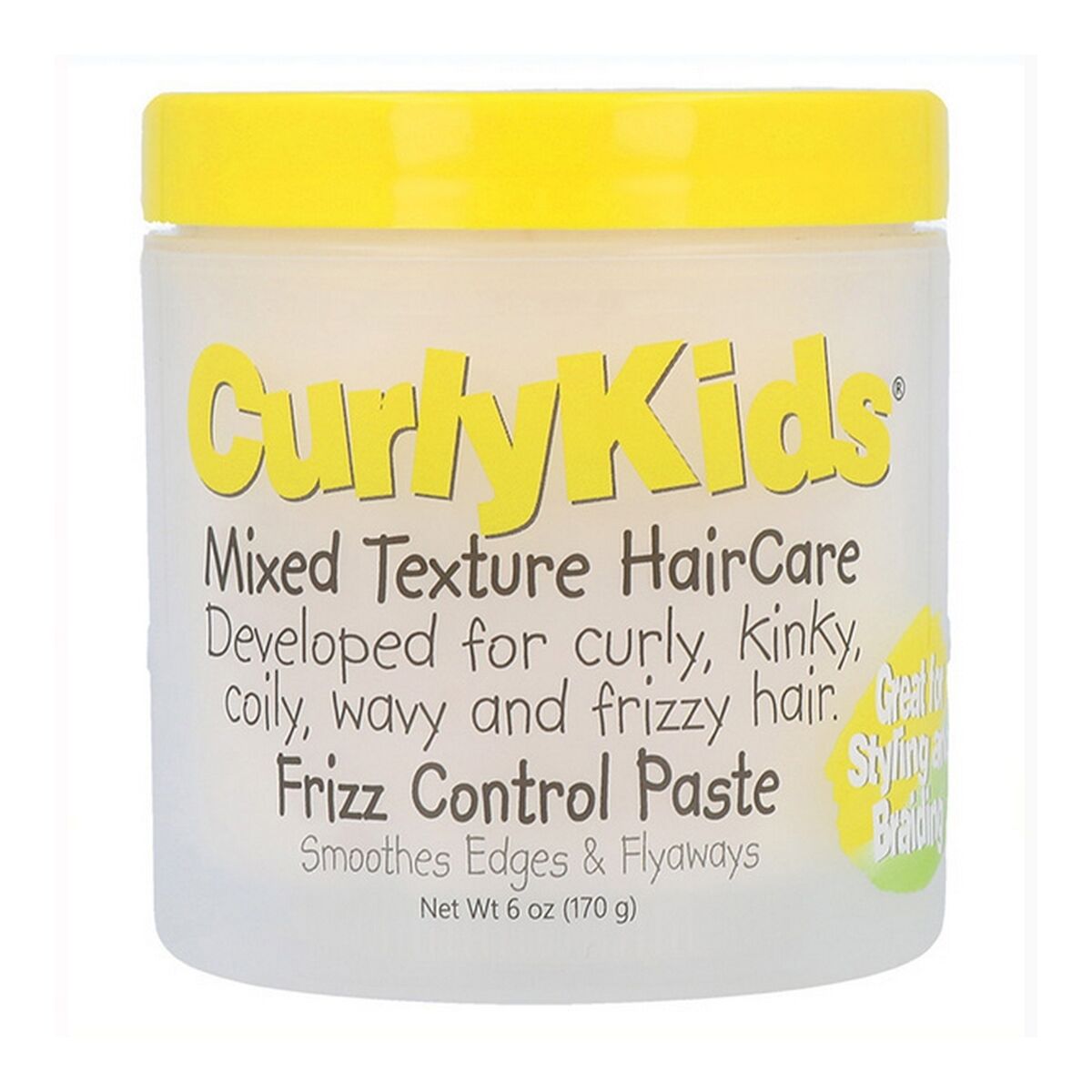 Crème coiffante cheveux bouclés pour enfants, contrôle des frisottis, cheveux crépus (170 g)-0