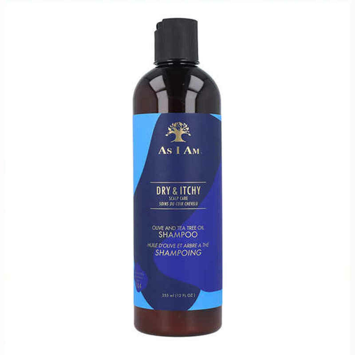 Anti-Schuppen-Shampoo As I Am Dry Itchy Olivenöl Teebaum 355 ml-0