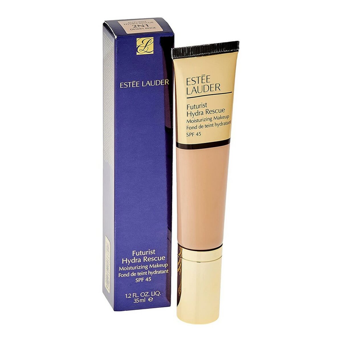Corrector facial Estee Lauder Machiaj hidratant Futurist Hydra Rescue SPF45 Nº 2N1 Desert-3