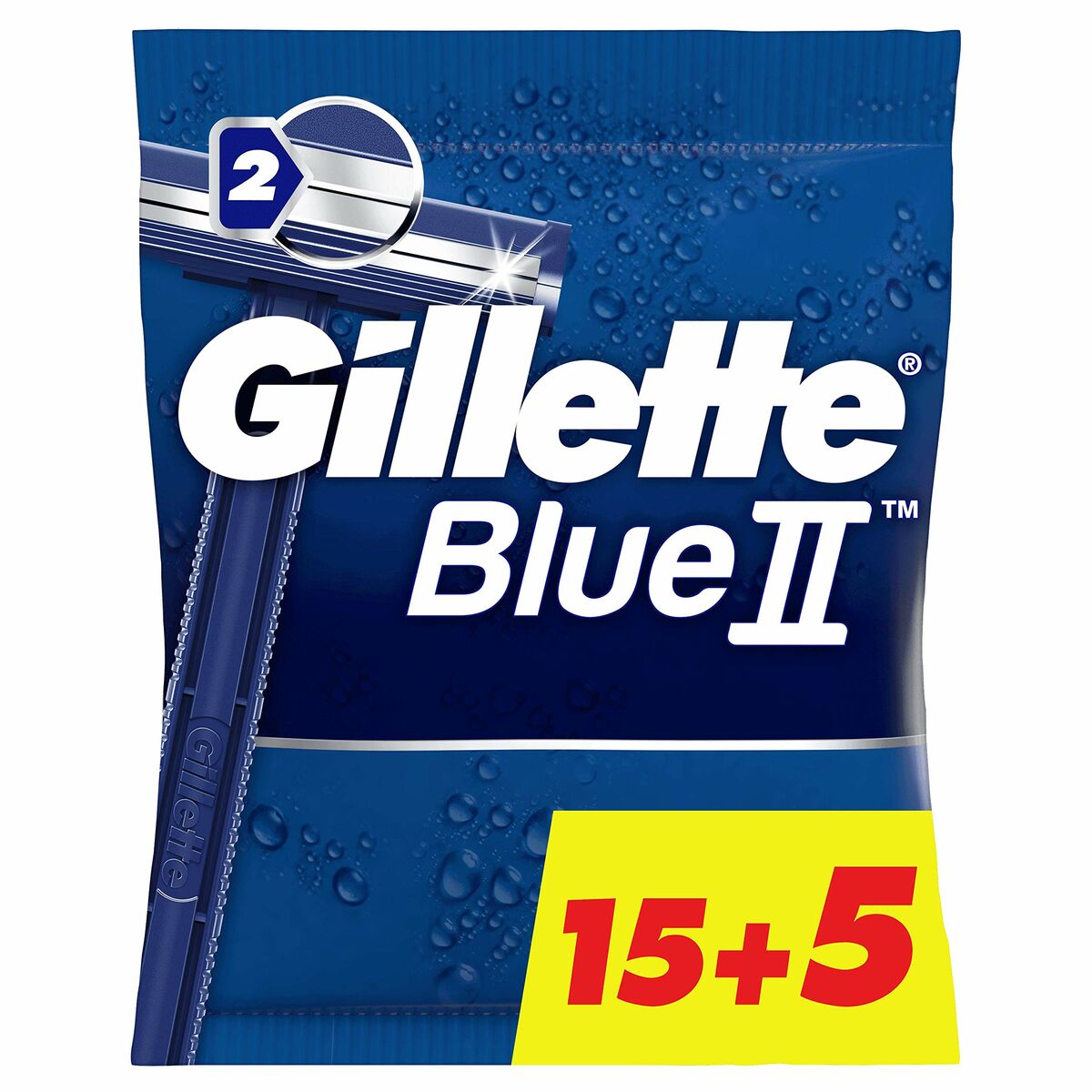 Disposable Razor Gillette Blue II 20 Units-1