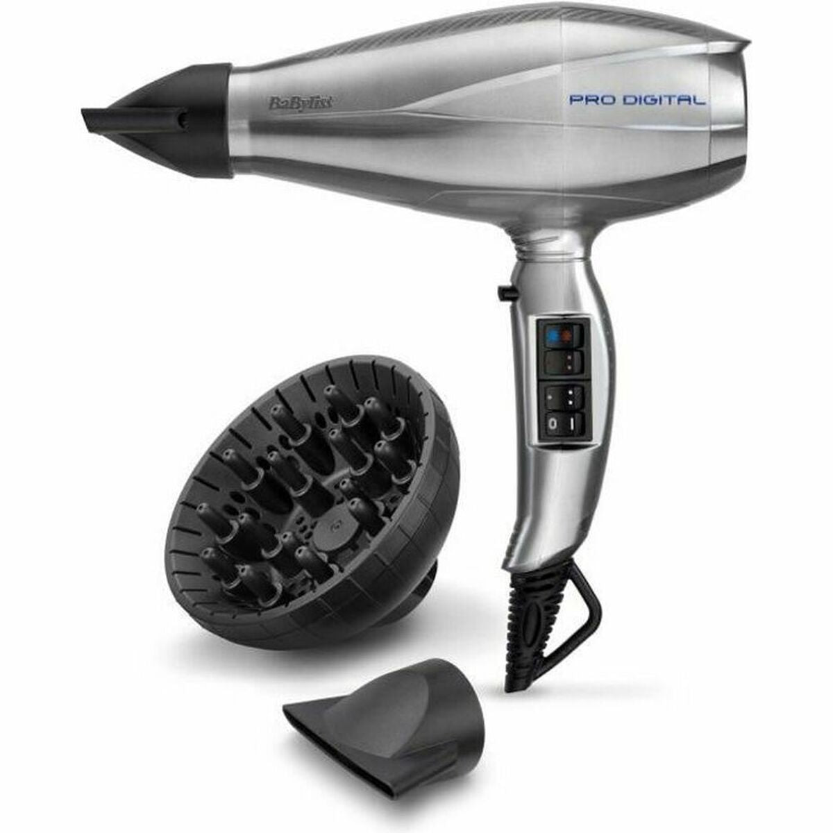 Asciugacapelli Babyliss Pro Digital 6000E 2200 W 2200 W Argento-0