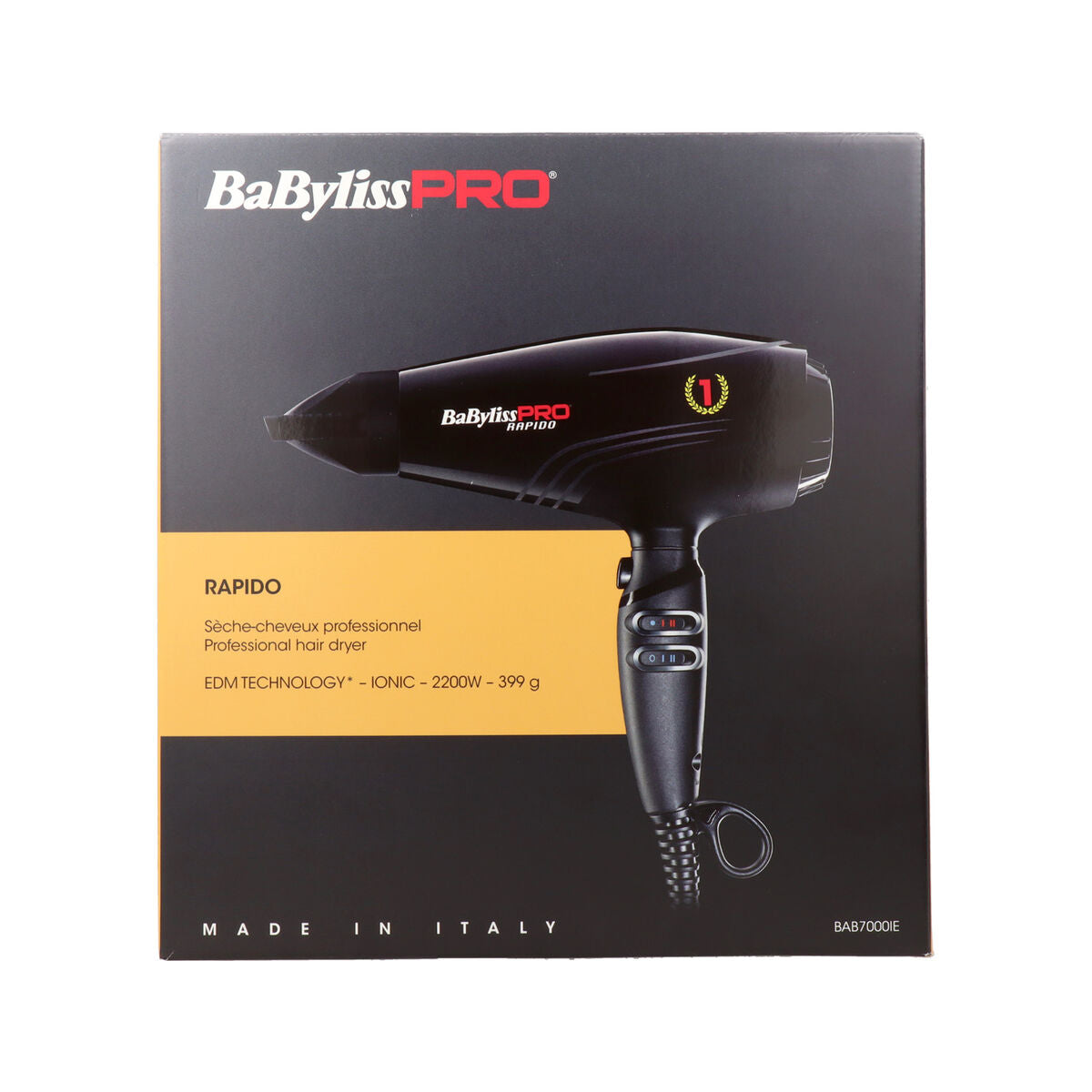 Secador de Pelo Babyliss BAB7000IE Negro Monocromo 2200 W-0