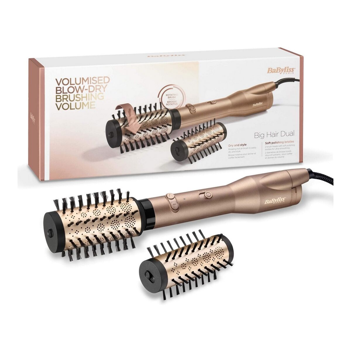 Heat Brush AS952E Babyliss AS952E Electric (2 Units) 650W (3 pcs)-6