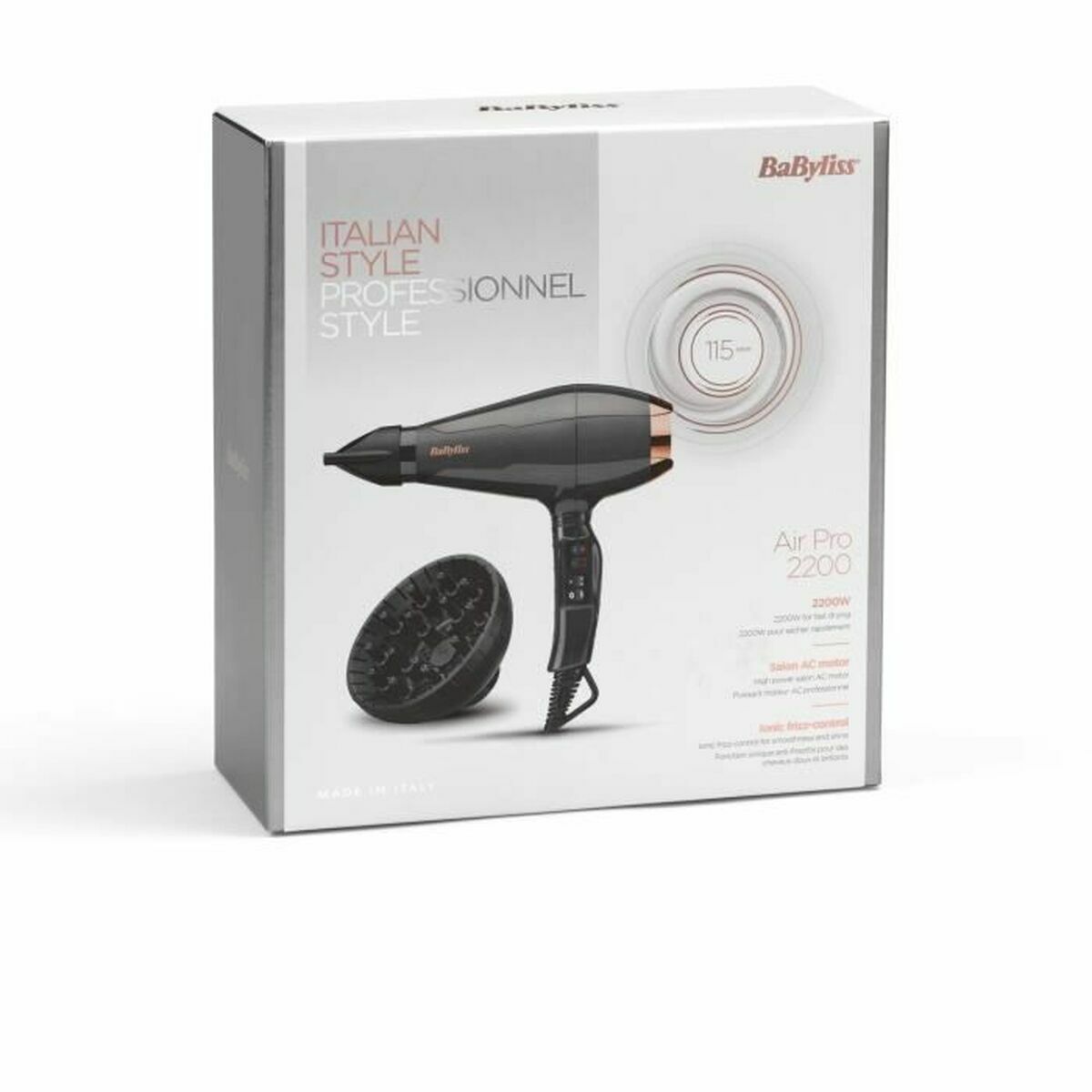 Asciugacapelli Babyliss 6719DE Nero 2200 W-7