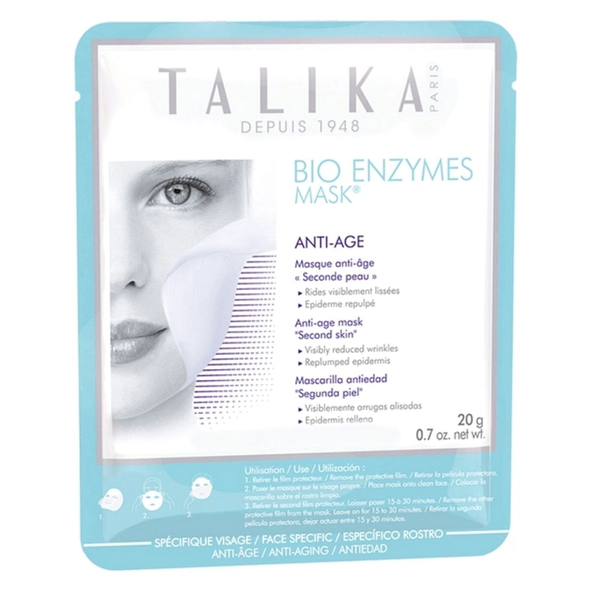 Maschera viso Talika Bio Enzimi Antietà 20 g-0