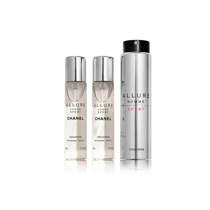 Chanel Allure Homme Sport Travel spray Ricaricabile cofanetto 3 pz