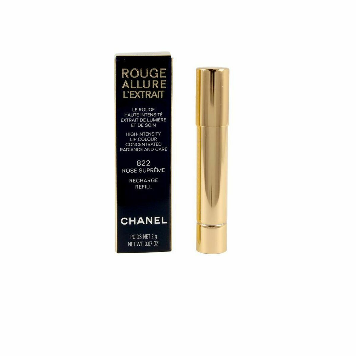 Lipstick Chanel Rouge Allure L´Extrait Rose Supreme 822 Refill-0