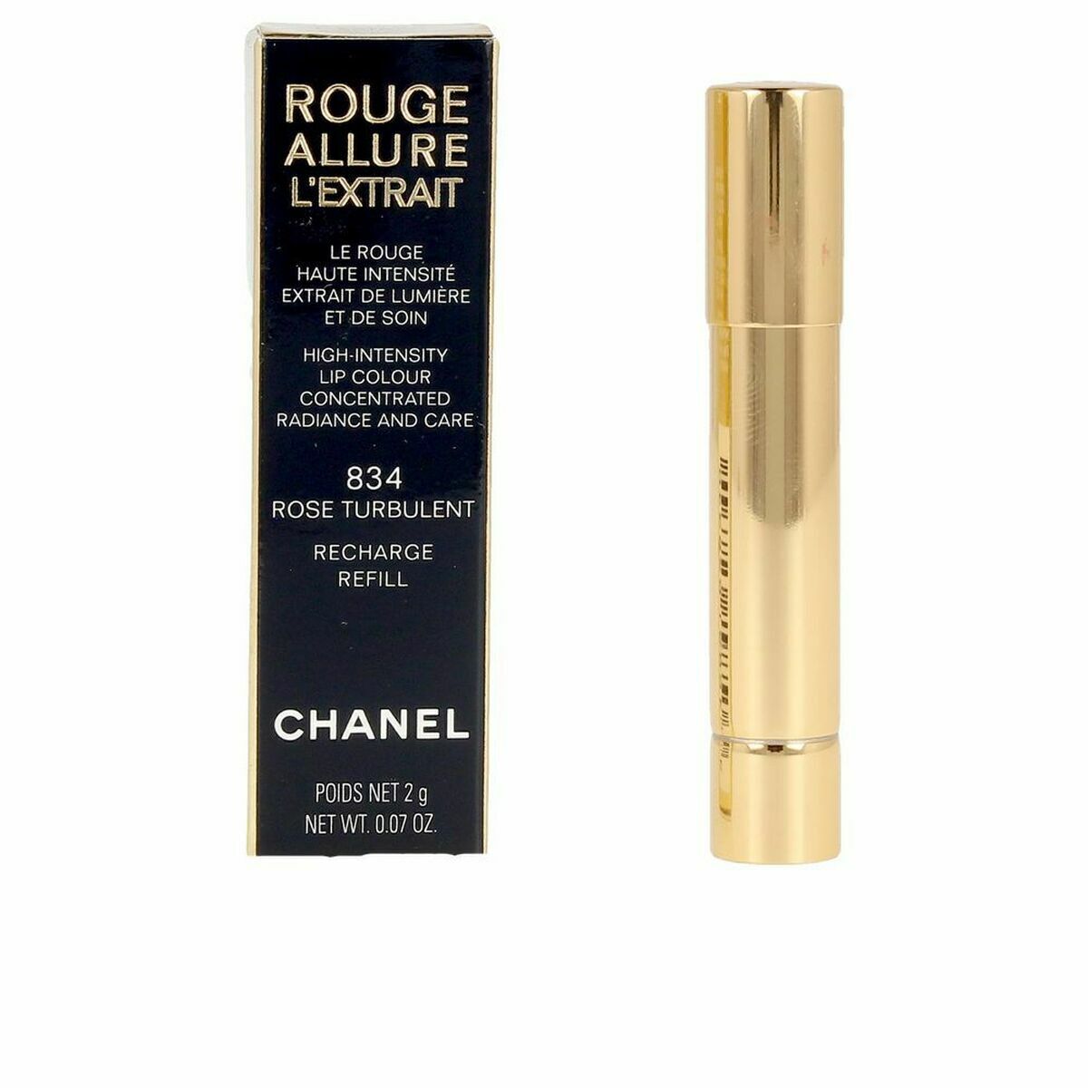 Lipstick Chanel Rouge Allure L'extrait - Ricarica Rose Turbulent 834-0