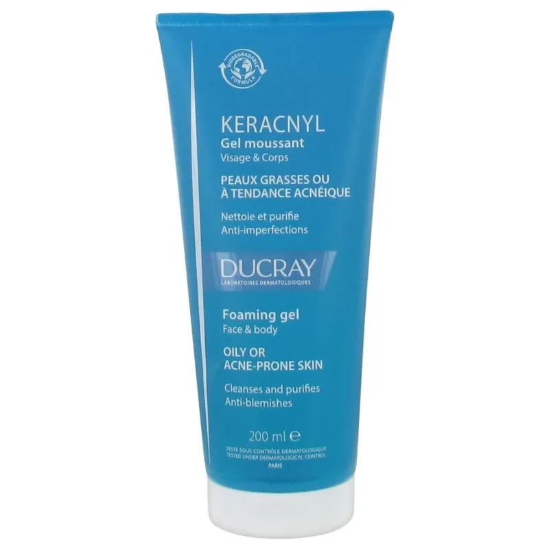 Ducray Keracnyl Cleansing gel 200 ml