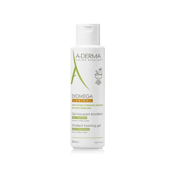 A-derma Exomega Control Emollient Foaming gel Anti-Scratching 500 ml