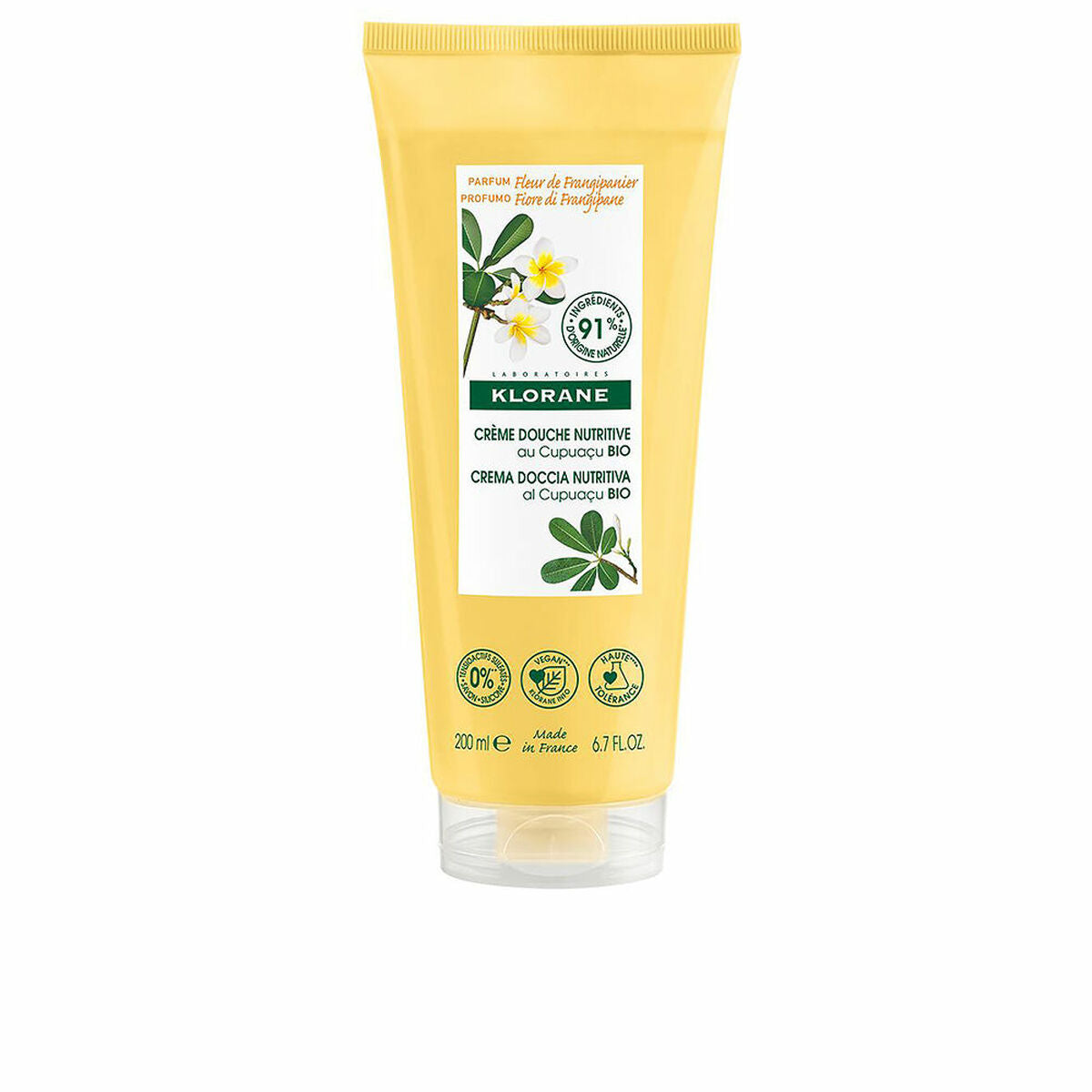 Shower Cream Klorane Frangipani 200 ml-0