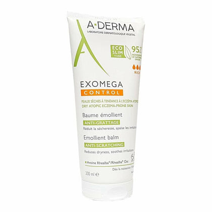 Baume apaisant pour démangeaisons et peaux irritées A-Derma Exomega Control 200 ml