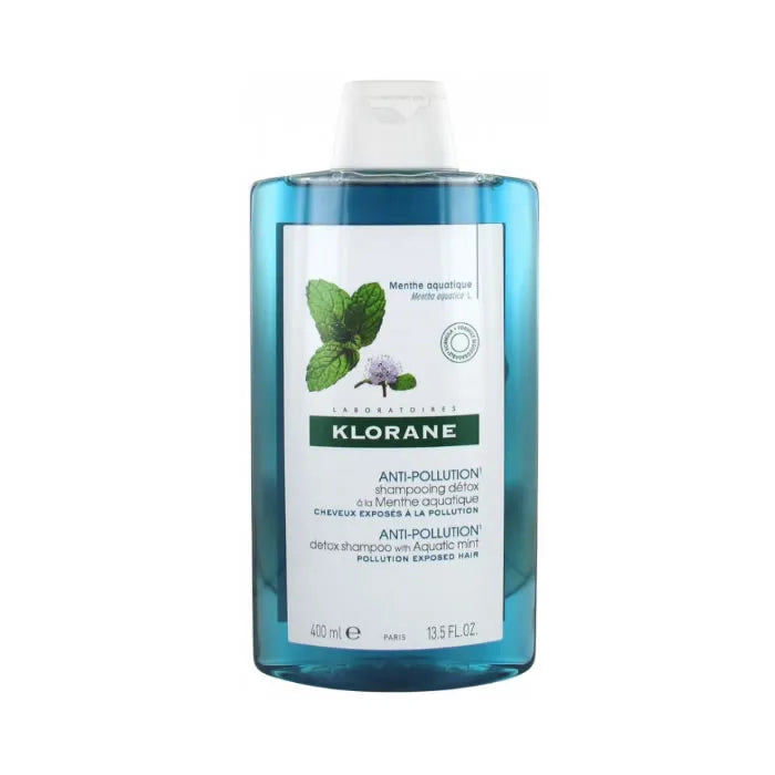 Klorane Aquatic Mint Detoxifying shampoo 400 ml