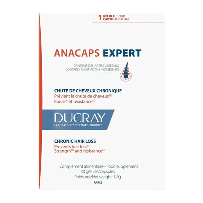 Ducray Anacaps Expert Reaccional Integratore per la perdita dei capelli 30 unità