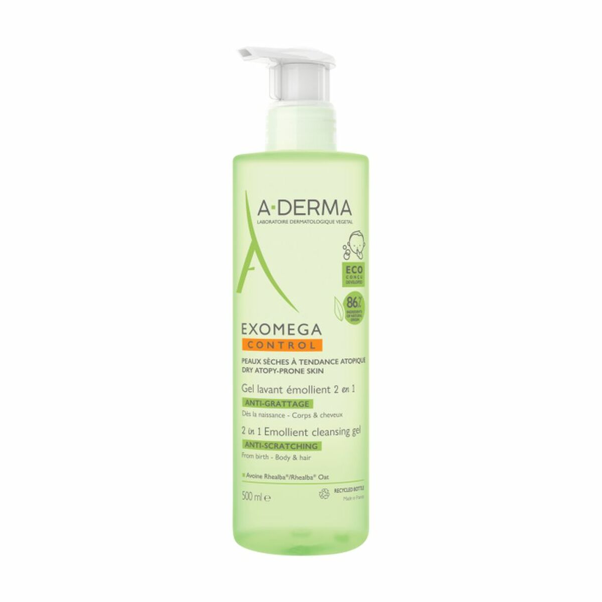Crema Solare Viso A-Derma Exomega Control 500 ml-0