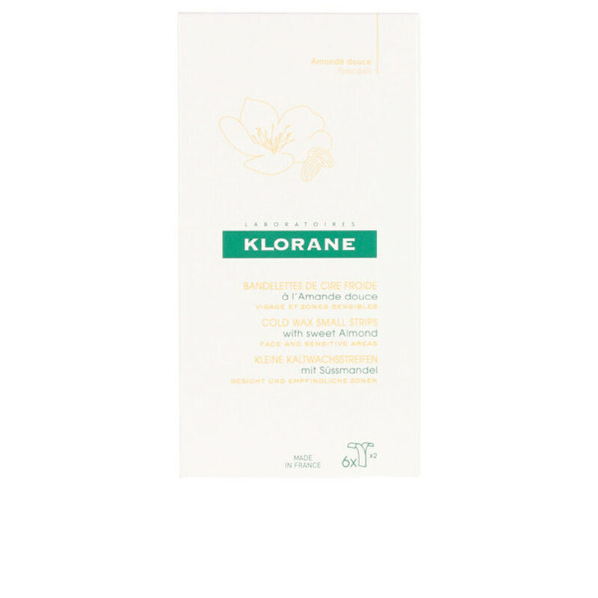 Bandes Épilatoires Corps Klorane Amande Douce-0