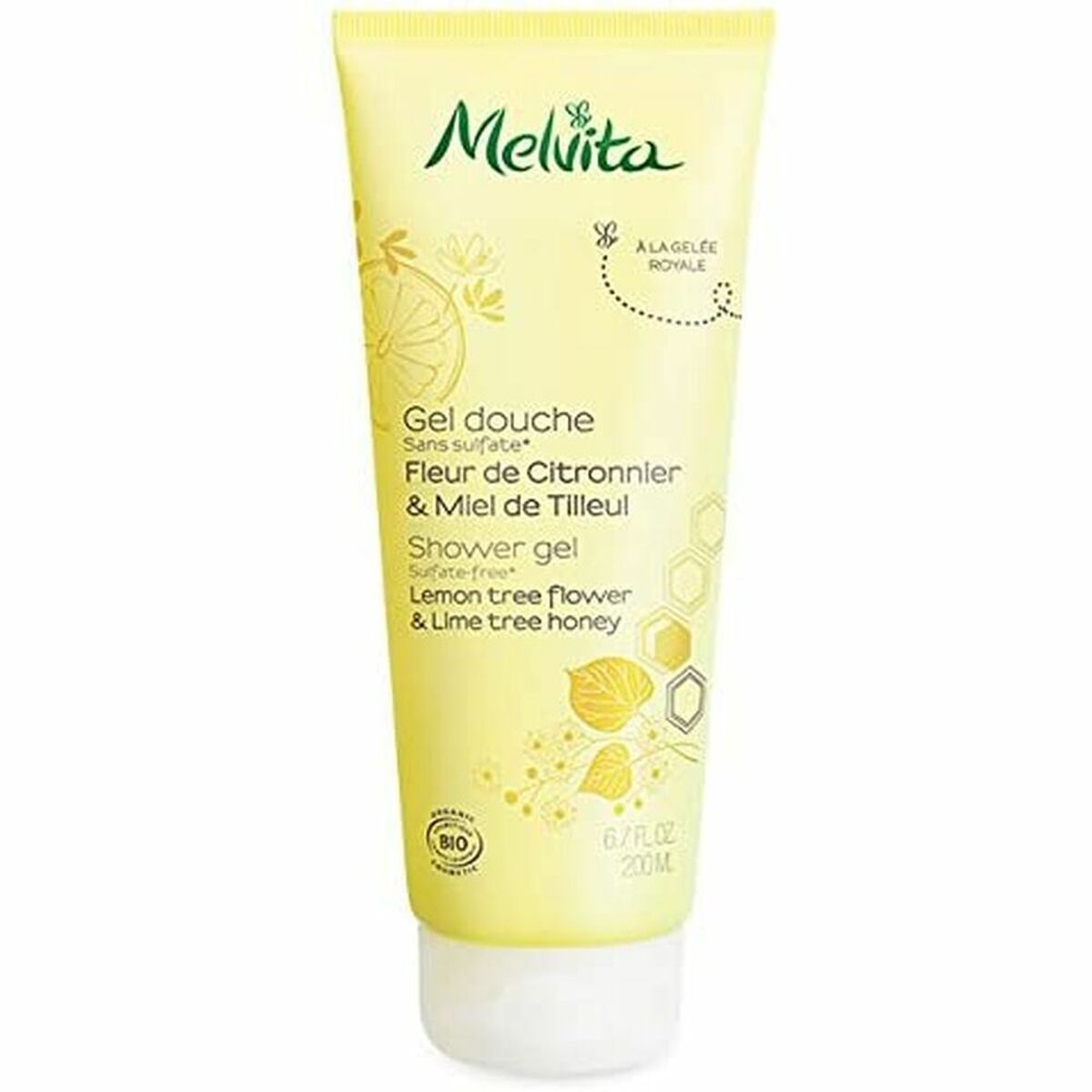 Shower Gel Fleur de Citronnier & Miel de Tilleul Melvita Gels Ducha Mieles Y Flores 200 ml-0