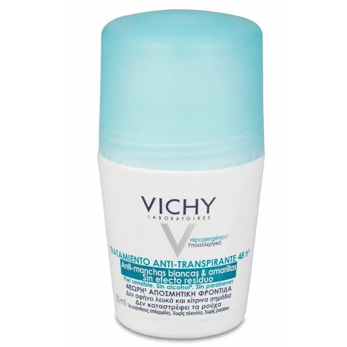 Vichy Deodorante Roll On Regolatore Anti Transpirante 48h 50 ml