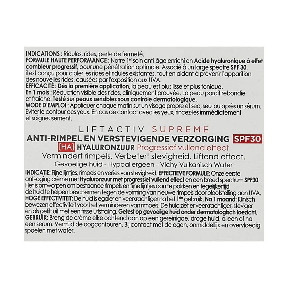 Crème Anti-âge Jour Vichy LiftActiv Suprème SPF 30 (50 ml)-2