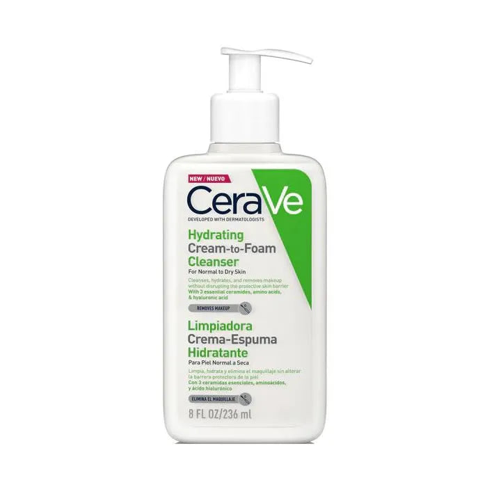 Cerave Hydrating crema-To-Foam Cleanser For Normal To Dry Skin 236 ml