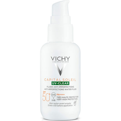 Loțiune de protecție solară Vichy Capital Soleil Uv Clear Anti-imperfecțiuni Spf 50 (40 ml)
