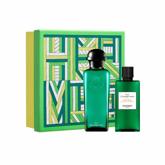 Hermès Eau D'Orange Verte eau de cologne spray 100 ml cofanetto 2 pz