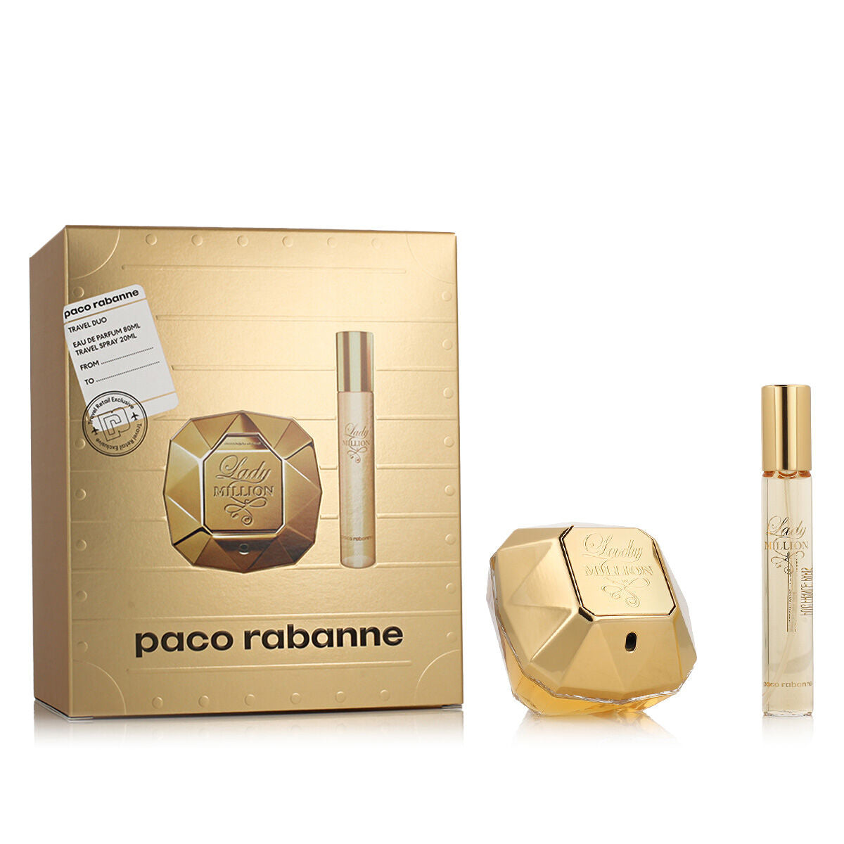 Profumo unisex Paco Rabanne Lady Million EDP 2 Pezzi-0