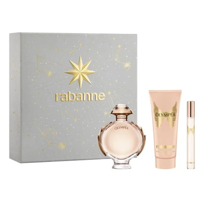 Paco Rabanne Rabanne Olympéa eau de parfum spray 80 ml cofanetto 3 pz