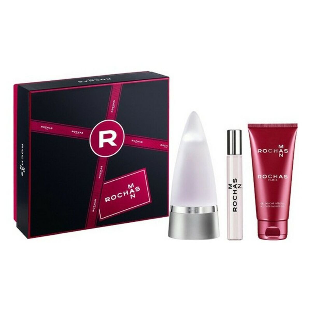 Men's Perfume Set Rochas Rochas Rochas EDT (3 pcs) Man Rochas Man 3 Pieces-0