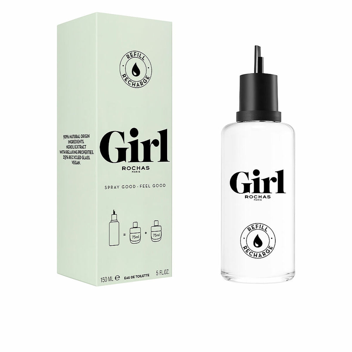 Women's Perfume Rochas Girl EDT 150 ml Refill-0