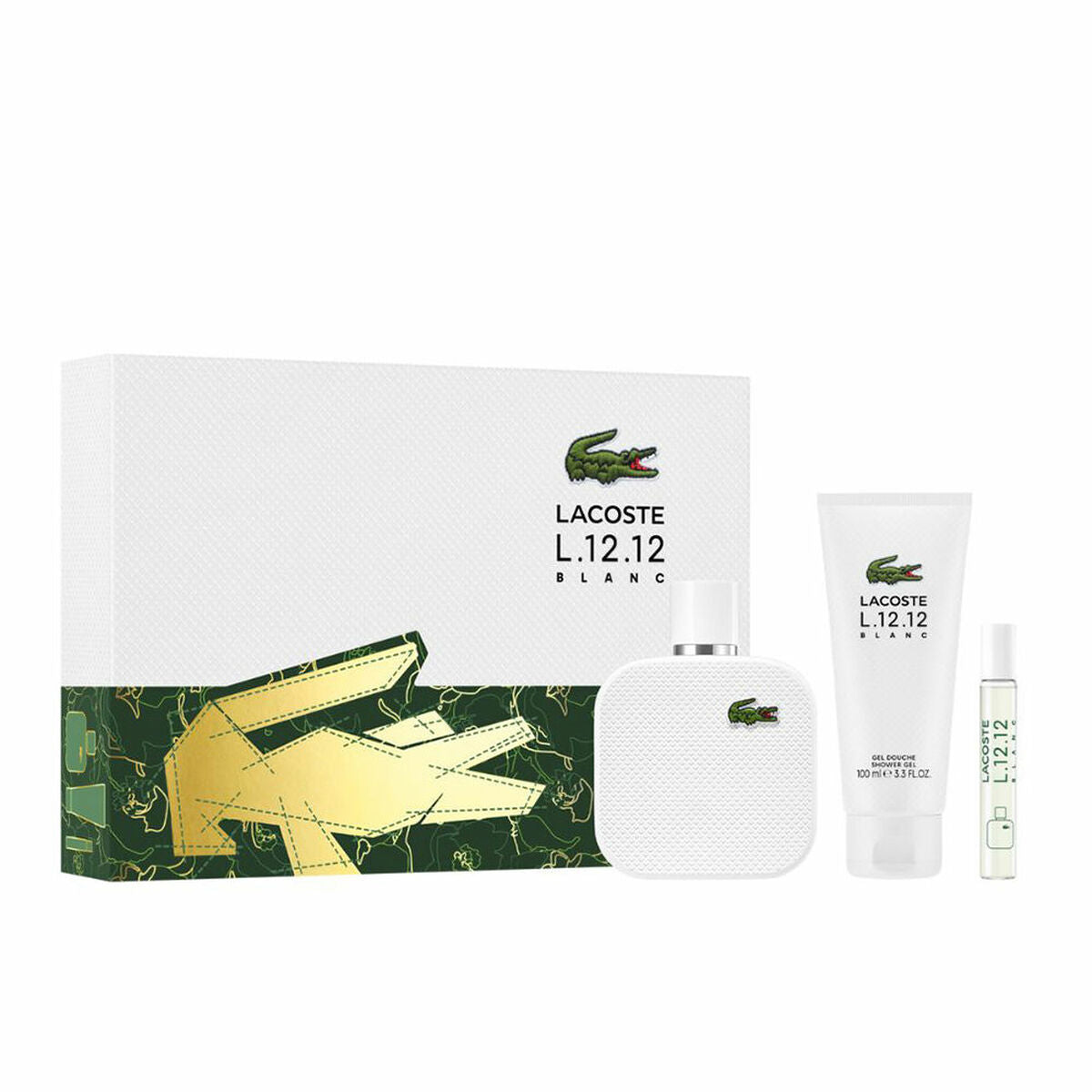 Men's Perfume Set Lacoste L. 12 .12  POUR LUI 3 Pieces-0