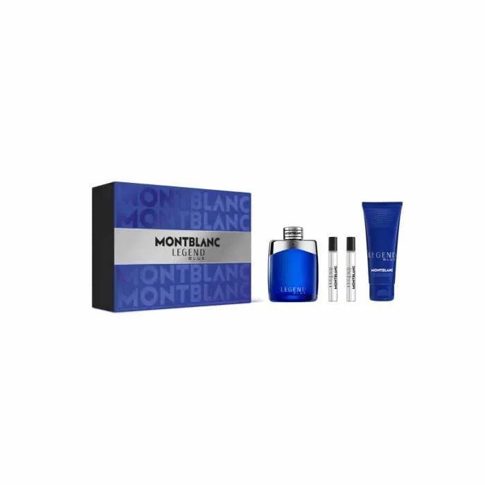 Montblanc Legend Blue eau de parfum spray 100 ml cofanetto 4 pz