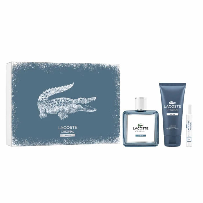 Lacoste Original Aqua eau de parfum spray 100 ml cofanetto 3 pz