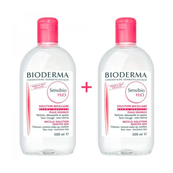 Bioderma Sensibio H2O Make Up Removing Micelle Solution 2x500 ml
