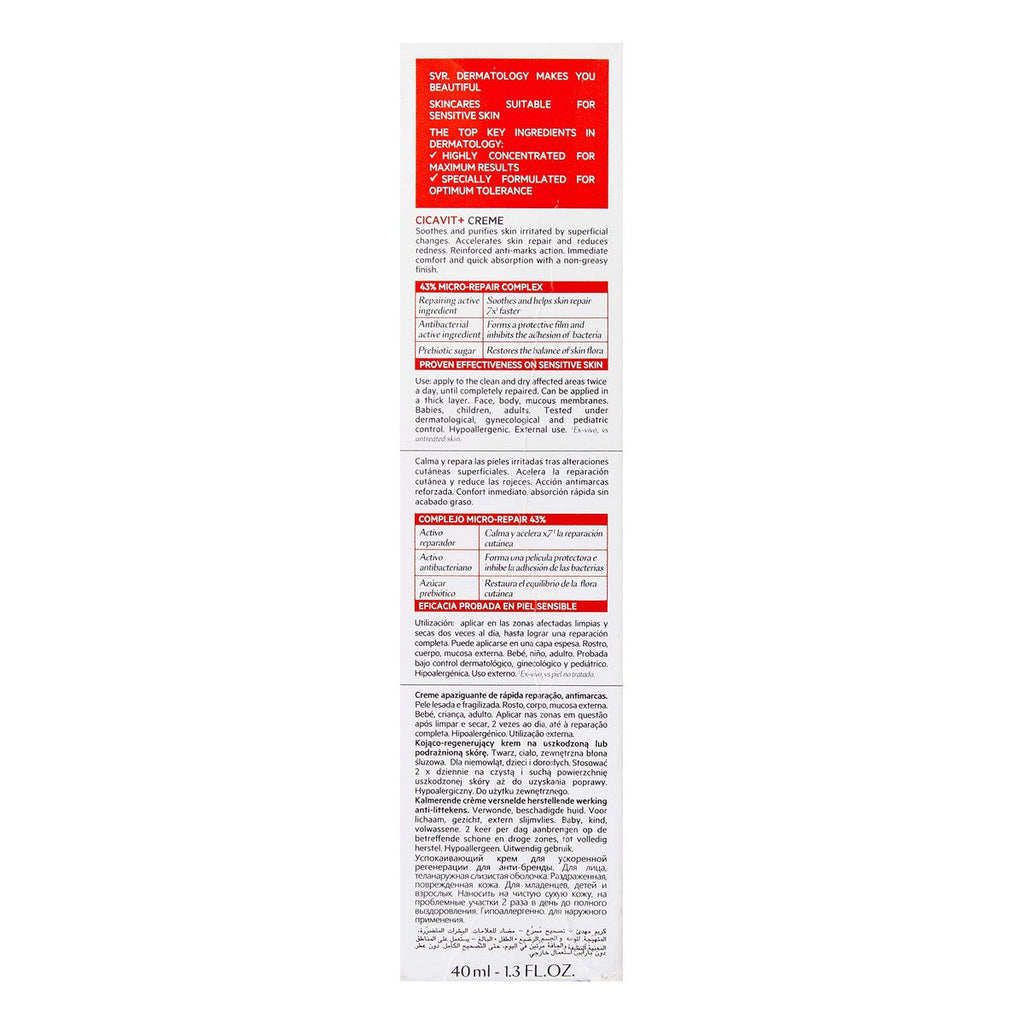 Crema Corpo Riparatrice SVR Cicavit+ 40 ml-1