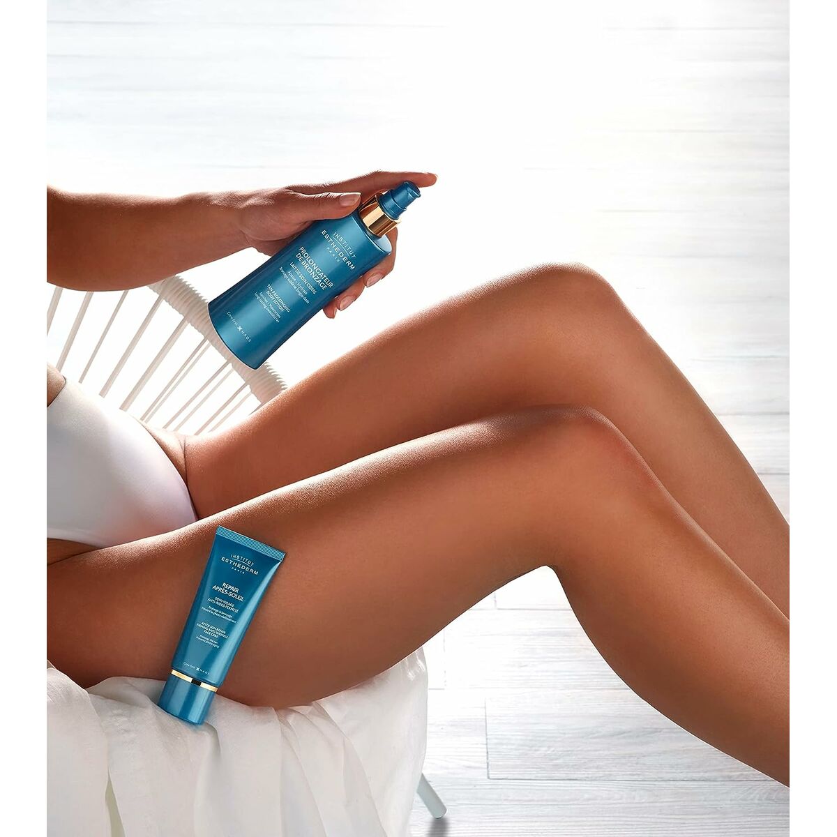 מאָיסטורינג גוף מילך אינסטיטוט Esthederm PROLONGATEUR DE BRONZAGE 200 מל פאַרלענגערן דיין טאַן-1