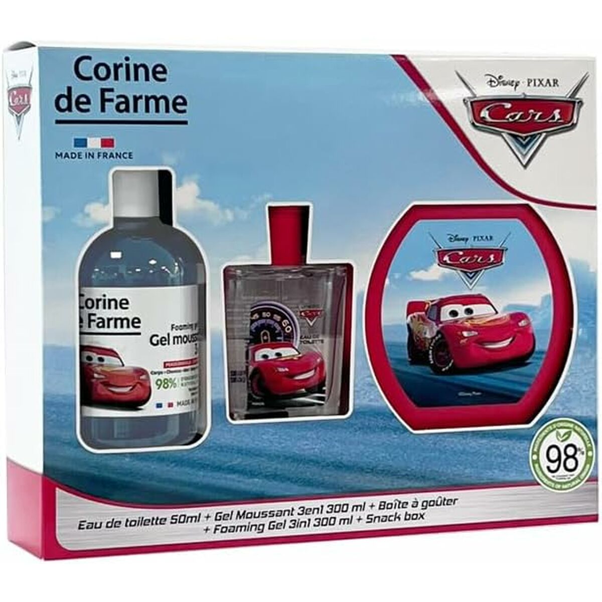 Profumo per bambini Corine de Farme CARS EDT 50 ml 300 ml 3 Pezzi-0