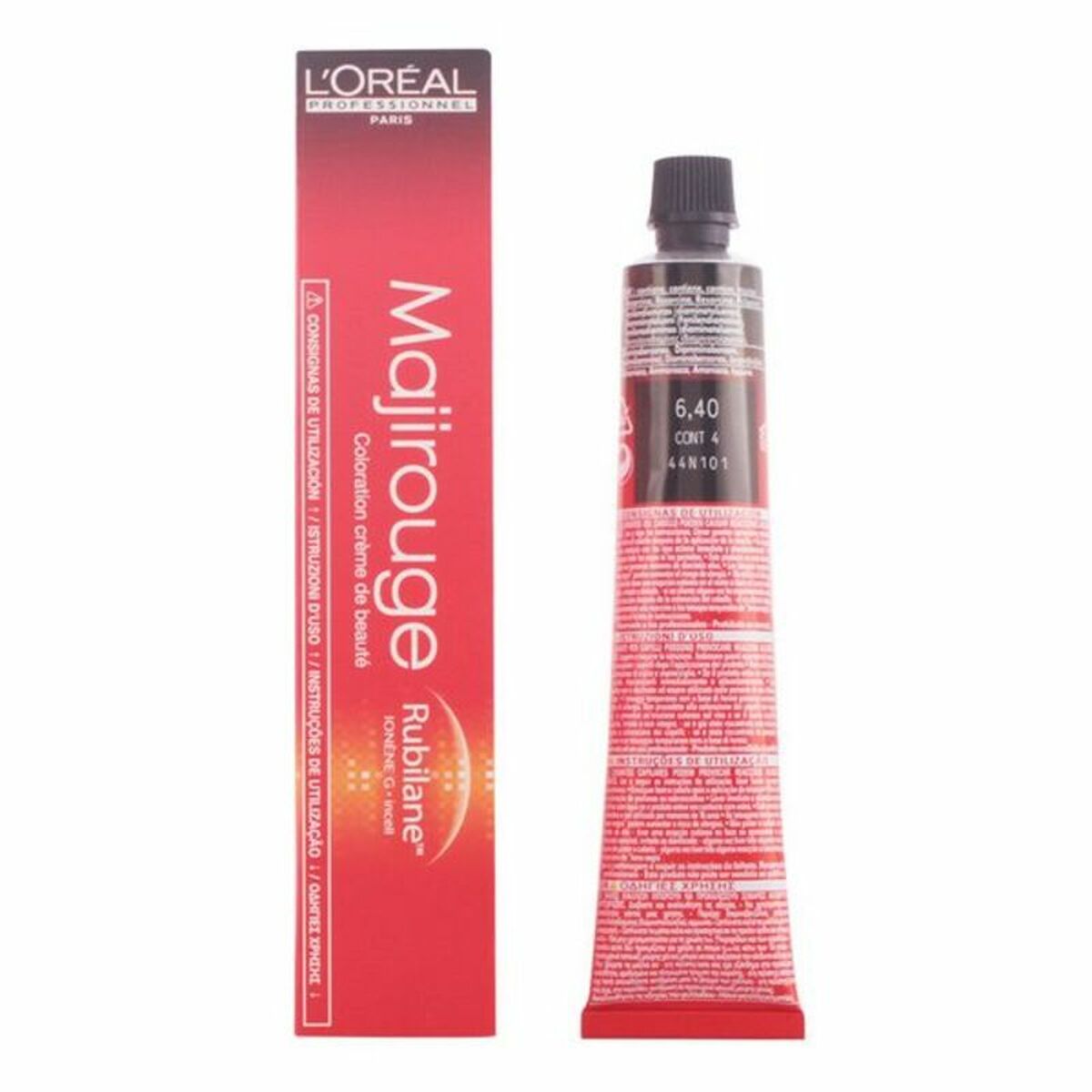 Permanent Colour Creme Majirouge Rubilane N6,40 L'Oreal Professionnel Paris Majirel G (50 ml) Nº 6,40 50 ml-0